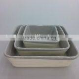 Set of 3 Ceramic Square Hotel Bakeware thumbnail-1