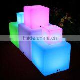 PE Plastic Indoor Furniture Folorful Led Sitting Cube thumbnail-3