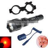 brightest white/red/green CREE LED hunting flashlight with laser pointer