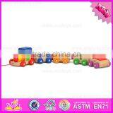 2016 Hot Sale Baby Wooden Educational Train Toy, Top Fashion Kids Wooden Educational Train Toy W05C071 thumbnail-4