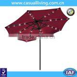 9ft Patio Umbrellas With Lights W/tilt And Crank thumbnail-1