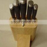 Regular 5- Slots Rubber Wood Knife Block, Stand, Holder thumbnail-4