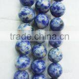 Natural Indigo Lapis Lazuli Round Amber Beads for Jewelry thumbnail-1