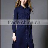 Fashion Mature Women Casual Dresses Clothes Long Sleeve Women Dresses Big Women Dresses thumbnail-5