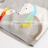 New Design Baby Girl Knit Sweater Cute White Bear Unisex Kid Pullover Sweatshirt thumbnail-4