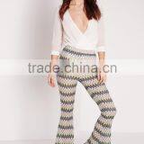 Bangkok Style Lady Wave Effect Skinny Flare Pants OEM Service thumbnail-3