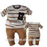 Fashionable Striple Long Sleeve ,boy's Cotton Blend Clothing Set thumbnail-4