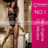 Sunspice Newest Sexy Mature Woman Lace Ttransparent Lingeries Hot thumbnail-1