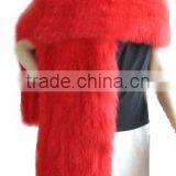 CX-B-34 China Suppliers Lady Scarf Hand Knitted Real Fox Fur Cape/ Shawl thumbnail-1