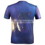 Foreign Trade Men's Leisure Digital Print 3D Crocodile T-shirt thumbnail-1