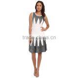 Fit and Flare Sweater Dress Women Dress thumbnail-1