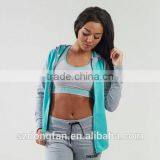 2016 New Design Women Fit Zip Hoodie Gym Fitness Sweatshirts Women Yago Clothing thumbnail-3