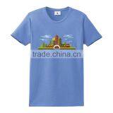 Rounded Hem 60% Cotton 40% Polyester Cheap Printing Muscle Fit t Shirt thumbnail-3