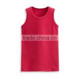 Children Clothing Fashion Style Newest Design Custom Kids Wholesale Plain White Tank Top thumbnail-2