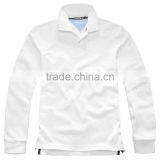 Breathable and Comfortable Men's White Polo Shirts Made of 100% Cotton thumbnail-1