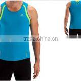 Custom CoolMax Dryfit Moisture Wicking Sleeveless Running Shirts for Men thumbnail-3