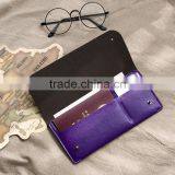 Large Capacity Multifunctional Card Bag PU Leather Passport Storage Handbag Customized Logo thumbnail-2