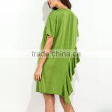 2017 New Fashion One-piece Loose Asymmetrical Dress thumbnail-4