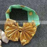 2016 New Baby Ester Day Bunny Gold Sequins Short Sleeves Girls Easter Outfits Dress Set Summer Outfits With Matching Accessories thumbnail-5