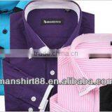 Fashion Contrst Double Collar Style Long Sleeve Fancy Shirts for Men thumbnail-1