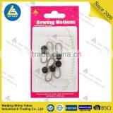 Removable Metal Button Collar Extenders With Spring for Shirts/jeans/trousers With Black Crystal Mounted thumbnail-6