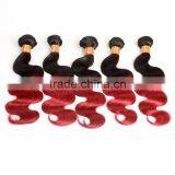 Colored Two Tone Hair Weave,ombre Hair Extensio,peruvian Hair Weaving thumbnail-1