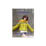 Rabbit Fur With Fox Fur Collar Clothing S-609