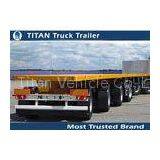 4 Axles 60 Tons 40ft Flatbed Semi Trailer With Mechanical Steel Spring Suspension thumbnail-1