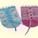 Best Selling Spiral Notepad With Ribbon On The Cover,shoes Shape Notepad