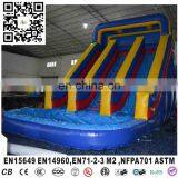 Good Quality PVC Giant Inflatable Dry Slide With Pool for Adults
