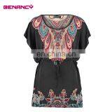 Tie Waist Paisley Multi Color Plus Size Women Ethnic Tunic