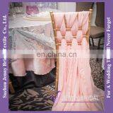 C221E cheap chair covers chair sashes curly chiffon chair cover sash