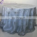 TC219B restaurant silver sequence elegant table cloth dubai