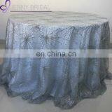TC219B Restaurant Silver Sequence Elegant Table Cloth Dubai thumbnail-1