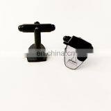 China Wholesale Custom Metal Black Heisenberg Man Cufflink Manufacturer thumbnail-2
