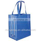 Matte lamination Rpet Striped Tote Bag