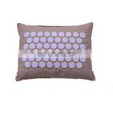 Top Quality Organic Linen Home Massage Pillow With Buckwheat Hull Filler thumbnail-1