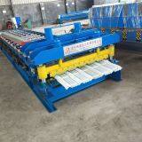 Dixin Hydraulic Cutter Roof Profile Metal Sheet Glazed Tile Cold Roll Forming Machine thumbnail-4