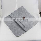 Wholesale Big Size Fabric Sleeve Soft Laptop Grey Felt Bag thumbnail-2