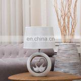 Novel Gift Item Love Theme Custom Swan Shape Ceramic Modern Nordic Table Lamps for Hotel Home Decor