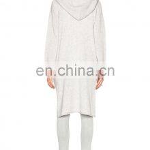 Women Fashion Hooded Cardigan Knitting Patterns Knitted Long Cardigan thumbnail-4