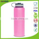 Pink 40oz(1.18L)2014 Stainless Steel Water Bottles,stainless Tumbler With Straws HD-103D-1 thumbnail-1