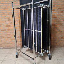 ESD Flat Storage Racks Chrome-Plated Mesh Shelving Cart Four-Wheel ESD Push Cart OEM Reel Storage Trolley 1200*600*1800mm thumbnail-5