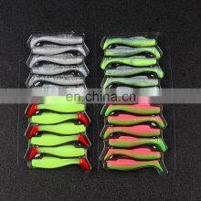 JOHNCOO 6pcs/lot Soft Grubs 6cm 2.3g T Tail Lure Soft Lure Swim Bait Fishing Lures thumbnail-3