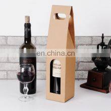 Custom Logo Printing Corrugated Cardboard Carrier Bag Paper Packaging Red Wine Box thumbnail-3