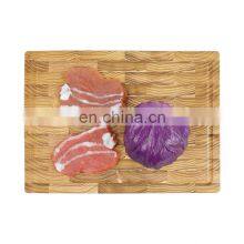 Premium Large End Grain Teak Wood Chopping Charcuterie Board Wood Cutting Board With Juice Groove thumbnail-1