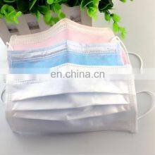 Customize Logo Masks Manufacturer 3 Ply Non Woven Mouth Cover Mask Facemask Disposable With Earloop thumbnail-2