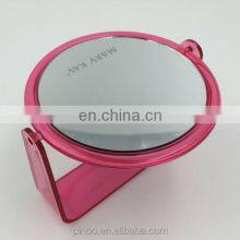 Custom Foldable Double Sides Plastic Cosmetic Standing Table Makeup Mirror thumbnail-4