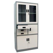 Home Office Metal File Cabinet Steel Cupboard With 3 Drawers And Safe Vault for Office School thumbnail-4
