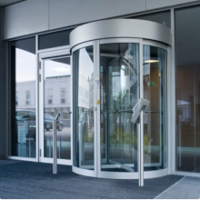 Customized Aluminum Profile Modern Waterproof Aluminum Revolving Exterior Pivot Door thumbnail-2
